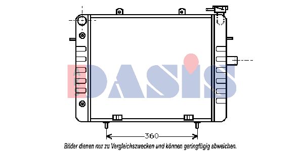 AKS DASIS Radiaator,mootorijahutus 150180N